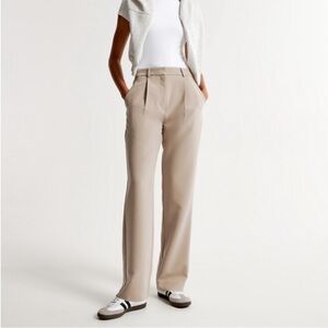 Abercrombie Sloane tailored dress pants trousers women's 6 tan